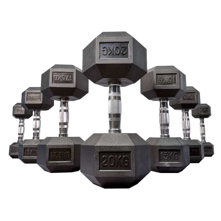 Dumbbell (Hex Rubber Head)