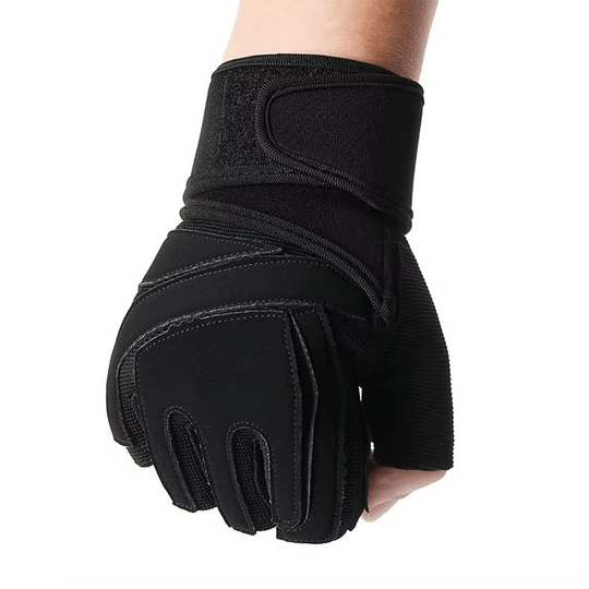 Jumbo Half-Finger gym gloves