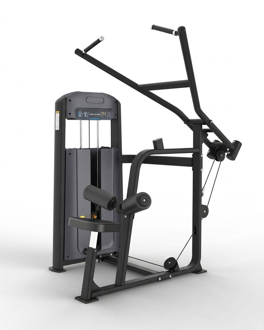 Commercial Selectorized Lat Pulldown Machine with Weight Stack