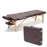 Massage Table-195 (Foldable Wooden leg with Head lift) Holman
