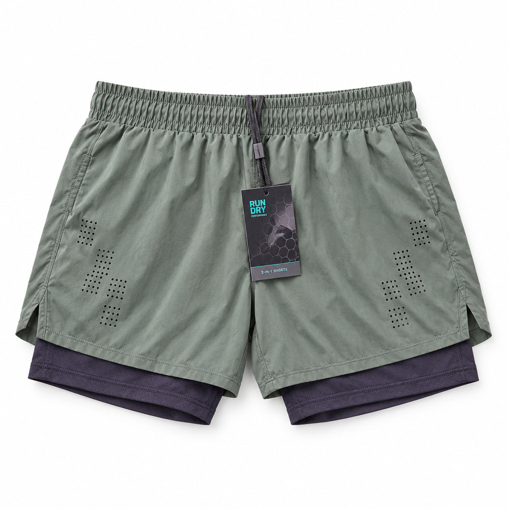Adrian Men's 2-in-1 Athletic Shorts B61D-1