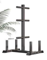 Multi-Functional Weight Plate Barbell Rack