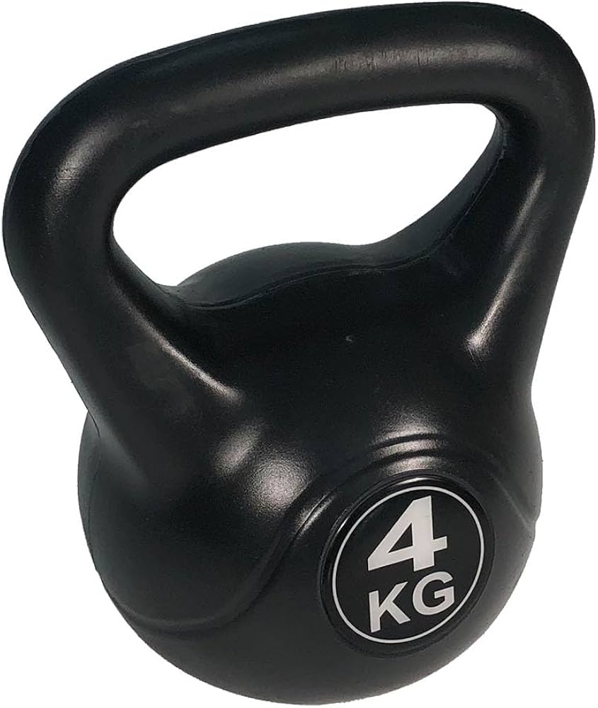 A picture of a home kettlebell 4kg