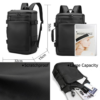 Men's Waterproof Large-Capacity Business Backpack & Satchel Bag 2024