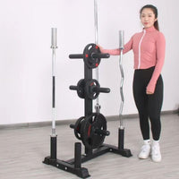 Multi-Functional Weight Plate Barbell Rack
