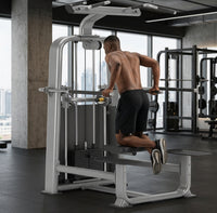 Selectorized Dip Chin Assist Machine with 82KG Weight Stack