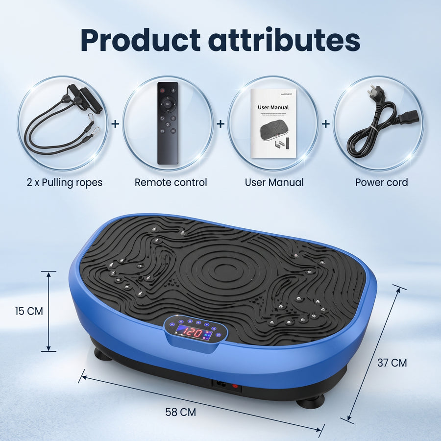 The Crazy Fit Vibration Machine (120-Level Edition) with Bluetooth & Remote Control