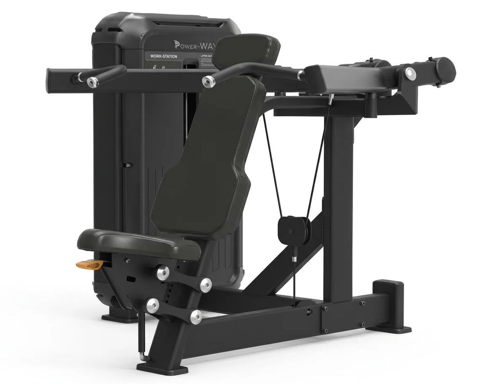 Selectorized Shoulder Press Machine with Commercial Weight Stack