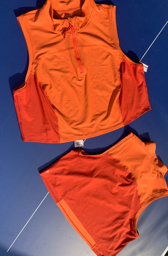 Women Zipper Crop Top