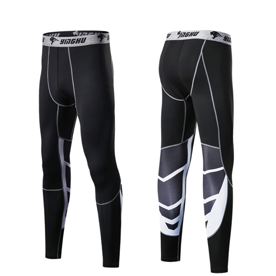 Yinghu Unisex Two-Tone Compression Tights