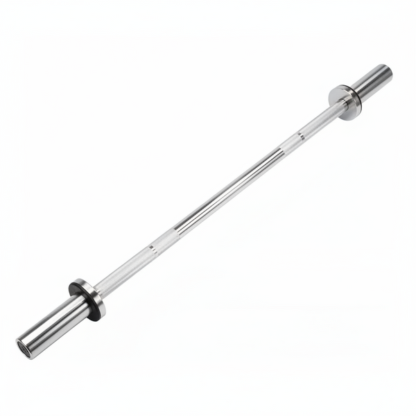 1.2m Standard Weightlifting Barbell Rod with Spring Collars (Straight & Zigzag)