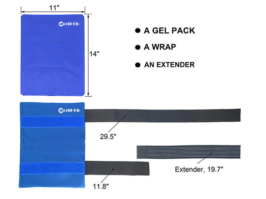 Hot & Cold Reusable Gel Pack Wrap (36 × 30cm)