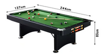 8ft MDF Foldable Pool Table