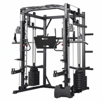 Black Smith machine gym equipment on a white background