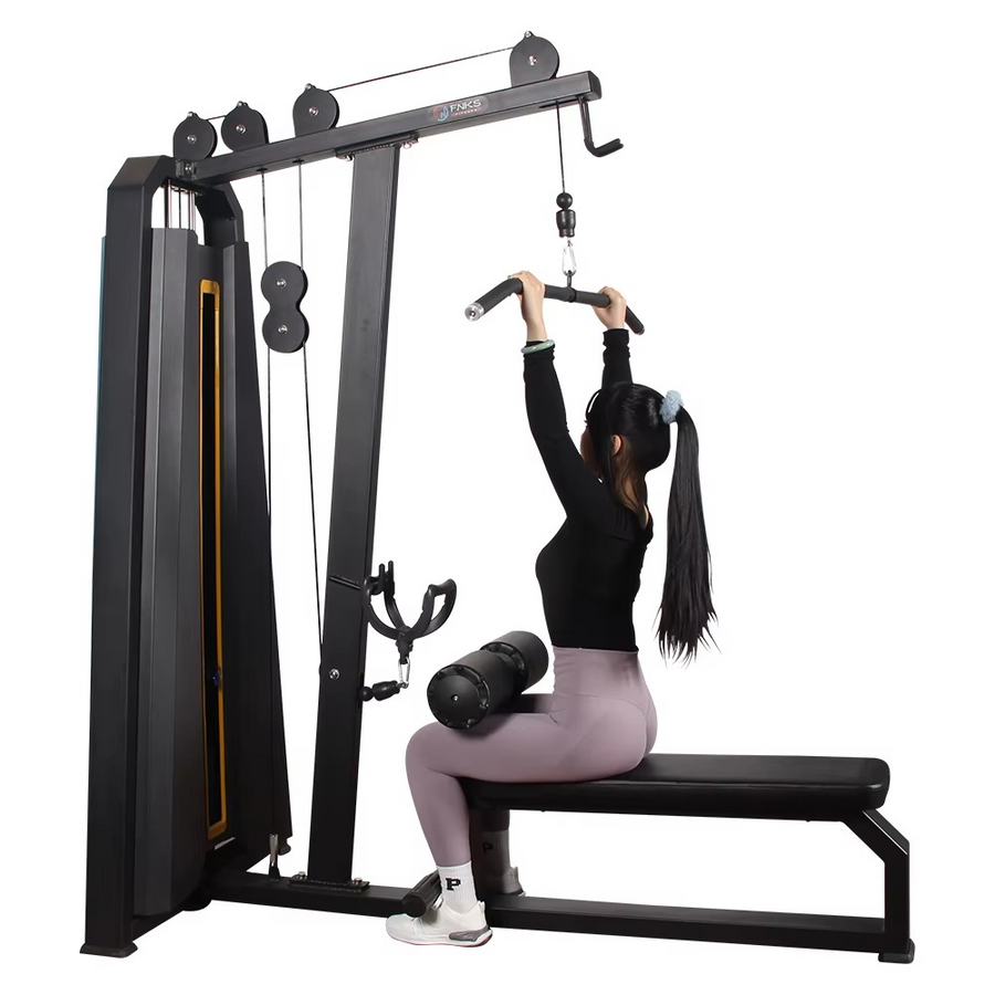 SEATED LAT PULLDOWN LOW ROW MACHINE – PREMIUM
