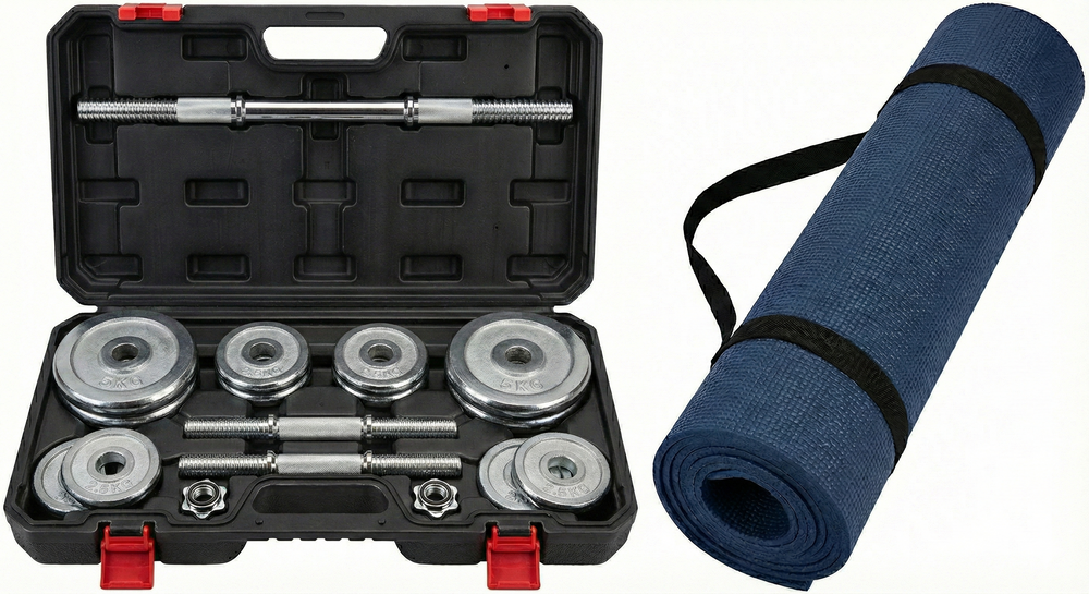 Strength Duo Bundle - Dumbbell and Yoga Mat