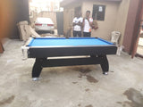 8ft pool table side view