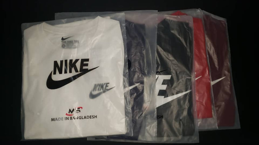 T-Shirt (Nike) Cotton- Female-Navy-Blue/S