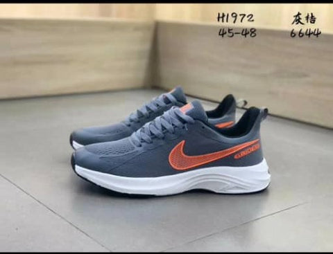 Shoes (Nike) Trainers - Grey& Orange-46